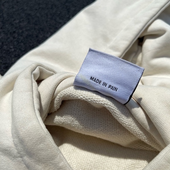 Resort corps Cream Beige Graphic Pullover Hoodie - Picture 14 of 16